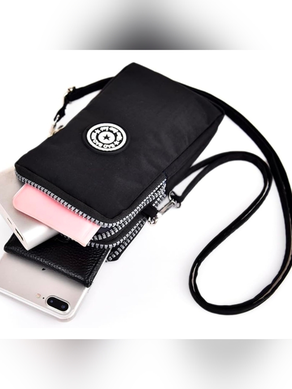 Crossbody Bag Phone Sleeve Concert Venue Festival Adjustable Strap Arm Wrist NWT - Picture 10 of 13